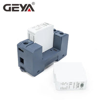 Load image into Gallery viewer, GEYA GSP9 Photovoltaic DC SPD 2P 600V 1000V 20KA~40KA Surge Protector Protective Device Lightning Protection Din Rail T1+T2
