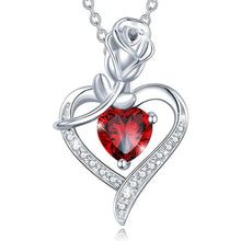 Load image into Gallery viewer, Elegant Style Heart shaped Pendant Necklace Hollow Design Mother's Day Gift Party Suitable for Best Friends Without Box
