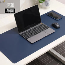 Load image into Gallery viewer, Large White PU Leather Mouse Pad – Waterproof Non-Slip Gaming Desk Mat for Keyboard &amp; Computer Setup

