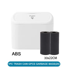 将图片加载到图库查看器，Car Trash Can (with Lid) Contains 60 (300) Garbage Bags, Small Car Trash Can, Leak-proof Mini Car Accessories
