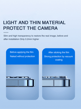 Load image into Gallery viewer, 4Pc Camera Lens Protector For iPhone 14 13 12 Pro Max Full Cover Tempered Glass For iPhone 13 12 Mini Camera Protector Lens Film Camera Protective Glass For iphone
