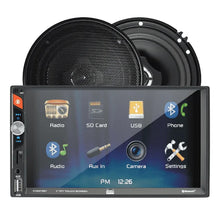 Load image into Gallery viewer, Electronics XVM279SPK2 7 inch Car Stereo Bundle with 6.5" Speakers, Double Din, Bluetooth, New
