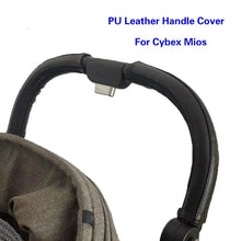 Load image into Gallery viewer, PU Leather Stroller Handle Covers &amp; Bumper Sleeve
