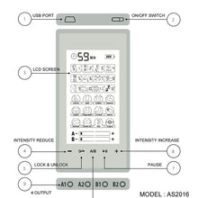 Load image into Gallery viewer, EMS Electric Muscle Stimulator Therapy 24 Modes 4 Output Channel Tens Unit Machine Physiotherapy Pulse Body Massager Dropship
