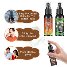 将图片加载到图库查看器，30ml Fart Gag Spray Prank Joke Plastic Liquid Fart Gag Party Supplies Stinky Fart for Adults Kids Non Toxic Halloween Funny Toys
