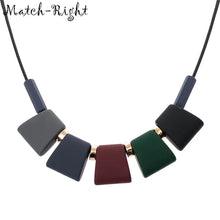 Load image into Gallery viewer, Women's Multi Color Acrylic Necklace Statement Necklaces &amp; Pendants Colorful Maxi Geometric Fashion Jewelry for Women SP003
