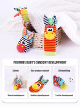Load image into Gallery viewer, Baby Wrist Rattle Socks Sensory Educational Toys Set
