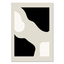 Load image into Gallery viewer, Geometric Leaf Rainbow Boho Canvas Wall Art | Nordic Abstract Poster
