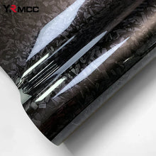 Load image into Gallery viewer, Glossy Black Carbon Fiber Vinyl Wrap Film – 3M Waterproof Car Sticker for DIY Auto Decoration &amp; Protection
