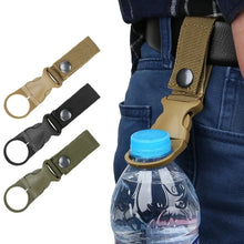 Load image into Gallery viewer, Webbing Buckle Hook Water Bottle Holder Clip Outdoor Nylon EDC Climb Carabiner Belt Backpack Hanger Camp Carabiner Belt Clip
