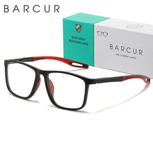 将图片加载到图库查看器，BARCUR Lightweight Sports Reading Glasses for Men &amp; Women – Ultra-Light PC Frame Durable Presbyopia Eyewear with HD Transparent Acrylic Lenses – Comfortable Rectangle Readers for Casual Daily Wear and Outdoor Use
