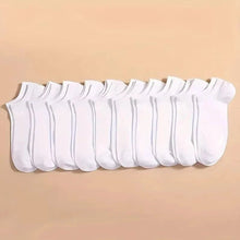 Load image into Gallery viewer, 10PCS Men’s Mid-Calf Cotton Socks – Solid Color, Versatile for All Seasons
