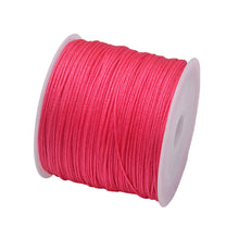 Load image into Gallery viewer, 50 Yards 0.8mm Braided Nylon Cord – Durable Satin String for Jewelry Making, Beading, Macrame, Chinese Knot &amp; DIY Crafts
