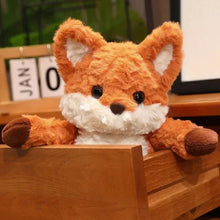 Load image into Gallery viewer, 35cm/50cm Cute Fluffy Fox Plush Toy Soft Cartoon Orange Foxes Stuffed Doll Appease Birthday Gift
