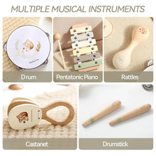 Load image into Gallery viewer, Montessori Musical Instruments Baby Drum Xylophone Toy
