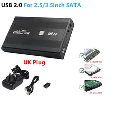 Load image into Gallery viewer, USB to SATA IDE HDD SSD 2.5/3.5 inch Adapter Hard Drive Enclosure USB3.0 Case HD External Solid State Hard Disk Box Adapter
