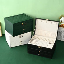 Load image into Gallery viewer, Multi-Layer Drawer Jewelry Box – Earring Organizer
