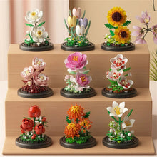 将图片加载到图库查看器，Eternal Flower Bouquet Bonsai Potted Plant Micro Building Blocks Model Home Decoration Puzzle Toys Kids Birthday Christmas Gifts
