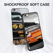 Load image into Gallery viewer, Cute Cover Soft Silicone Print Cars Print Phone Case For Iphone 5s 5 S Se 2016 4.0" Case Phone Cover On  Iphone 6s 6 S Plus Funda Bumper Black Case Sport Race Car
