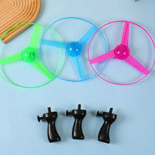 Load image into Gallery viewer, Pull Wire Glow UFO – Spinning LED Flyer Toy for Kids Outdoor Fun
