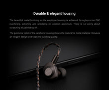 Load image into Gallery viewer, KEFINE Delci 10mm DLC+PU Diaphragm Dynamic Driver Hifi Wired IEM Earphones with CNC Metal &amp; Detachable 0.78mm 2pin 3.5mm Cable
