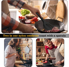 Load image into Gallery viewer, 2-in-1 Grip Flip Spatula Tongs - Non-Stick Nylon Egg Flipper &amp; Cooking Tool
