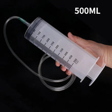 将图片加载到图库查看器，500ML Large Syringe Reusable Pump Animals Feeding Syringe Measuring Suction Injector for Oil Fluid Water Seringa Seringue
