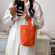 Load image into Gallery viewer, Casual Handbags Canvas Shoulder Crossbody Bags Large Capacity Shopper Bag  Letters Shoulder Crossbody Bags Purse
