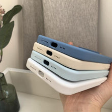 将图片加载到图库查看器，Silicone Soft Thick Protective Rubber Phone Basic Case For iPhone 14 13 Pro Max Case Luxury Silicone Phone Case for iPhone Solid Color Classic Camera Protection Case
