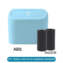 将图片加载到图库查看器，Car Trash Can (with Lid) Contains 60 (300) Garbage Bags, Small Car Trash Can, Leak-proof Mini Car Accessories

