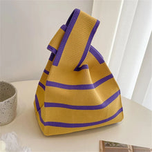Load image into Gallery viewer, Handmade Knitted Women’s Small Handbag – Casual Mini Tote Wrist Bag
