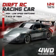 Load image into Gallery viewer, 4WD Remote Control Drift Car - 1:24 Scale High-Speed Racing Car, 2.4G Radio, 20KM/H Mini RC Car for Boys &amp; Teens
