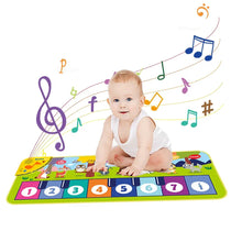 Load image into Gallery viewer, Piano Mat for Kids Kids Toddlers Floor Keyboard Dance Mat Baby Fitness Play Animal Music Blanket Instrument Toys Girl Boy Gift
