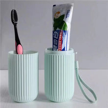 Load image into Gallery viewer, Portable Toothbrush &amp; Toothpaste Holder – Travel Storage Organizer
