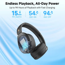 Load image into Gallery viewer, Edifier W830NB Wireless Headphones Bluetooth 5.4 Active Noise Cancelling Hi-Res Over-Ear Headset LDAC Foldable -45dB ANC 94H
