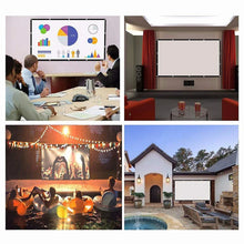 将图片加载到图库查看器，16:9 Portable Projector Screen Simple Projector Curtain 72/84/100/120/150 inch HD Display Screen Home Cinema Theater Movie Home
