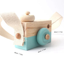 Load image into Gallery viewer, Wooden Fashion Camera Montessori Baby Toy Pendant
