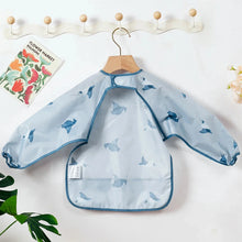 将图片加载到图库查看器，Waterproof Long Sleeve Baby Bib | Washable Feeding Bib with Full Coverage &amp; Easy Clean Design
