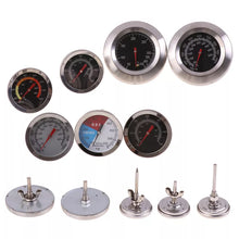 Load image into Gallery viewer, Stainless Steel BBQ Smoker Grill Thermometer Temperature Gauge 50-800 Degrees Fahrenheit 10-400/50-350/50-500 Degrees Celsius
