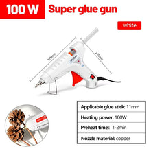 Load image into Gallery viewer, 100W Hot Melt Glue Gun DIY Mini Household Industrial Guns Heat Temperature Electric Repair Tool Use 11mm Glue Sticks
