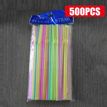 Load image into Gallery viewer, 50-1000Pcs Multicolor Drinking Straws – Milk Tea &amp; Party Supplies
