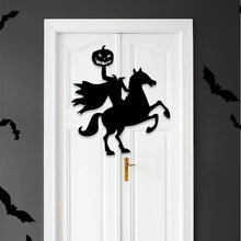 Load image into Gallery viewer, Halloween Door &amp; Window Stickers - Skeleton Hands, Pumpkins, Ghosts, and Witch Hat Decor
