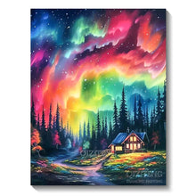 Load image into Gallery viewer, 5D Diamond Painting Kit - Aurora Landscape Mosaic, Full Round Drill for DIY Home Decor
