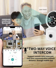 Load image into Gallery viewer, Dual Lens PTZ IP Camera 4000 mA Battery Wireless Auto Track Cctv Security Surveillance Video Full Color Night Vision HD Home Cam
