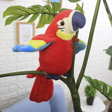 Load image into Gallery viewer, Talking Macaw Parrot Plush – Repeat &amp; Speak Electronic Stuffed Toy
