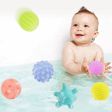 Load image into Gallery viewer, 6Pcs Textured Multi Ball Set for Baby Tactile Training
