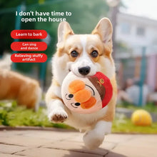 Load image into Gallery viewer, New Dog Toys Interactive Puzzle Electric Plush Jumping Ball USB Rechargeable Clown Cartoon Dog Training Toy Piggy Pet Product
