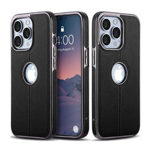 Load image into Gallery viewer, Luxury Texture Leather Case for iPhone 14 Pro MAX Plus Case With Hole Silicone Full Protection Back Cover Thin Flexible Soft Grip Luxury PU Leather Cover  Durable Anti-Scratch Full Phone Cases
