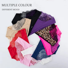 Load image into Gallery viewer, Women's Sexy Lace Panties Seamless Cotton Crotch Breathable Ladies Low-Rise Lingerie Underwear Comfortable Underpants Brief

