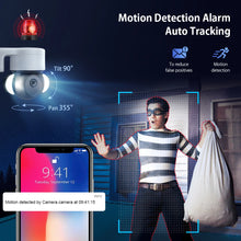 Load image into Gallery viewer, INQMEGA 5MP TUYA Camera Smart Cloud Video Surveillance Camera Outdoor WIFI Auto Tracking Google Home Alexa Camera CCTV PTZ Cam
